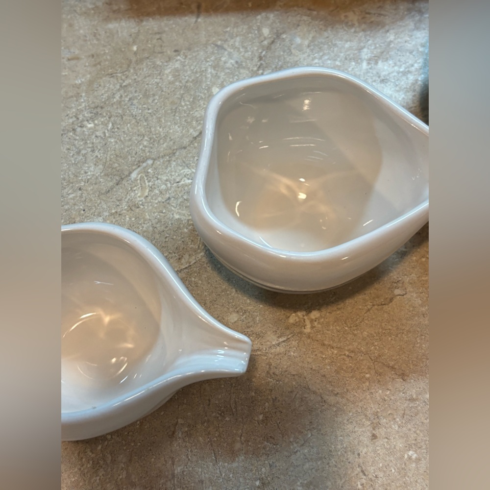 Rae Dunn White Ceramic Fraction Measuring Cups Set Cottagecore - Picture 8 of 10